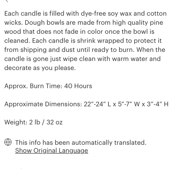 Cedar Mountain Candle Citronella Candle - Picture 2 of 3